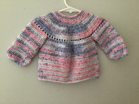 Pink Stripes Cardigan